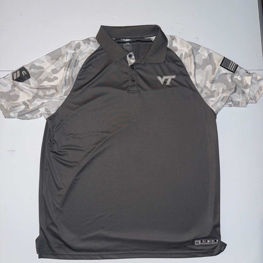 Colosseum Charcoal Virginia Tech OHT Military Appreciation XXL Gray Digital Camo